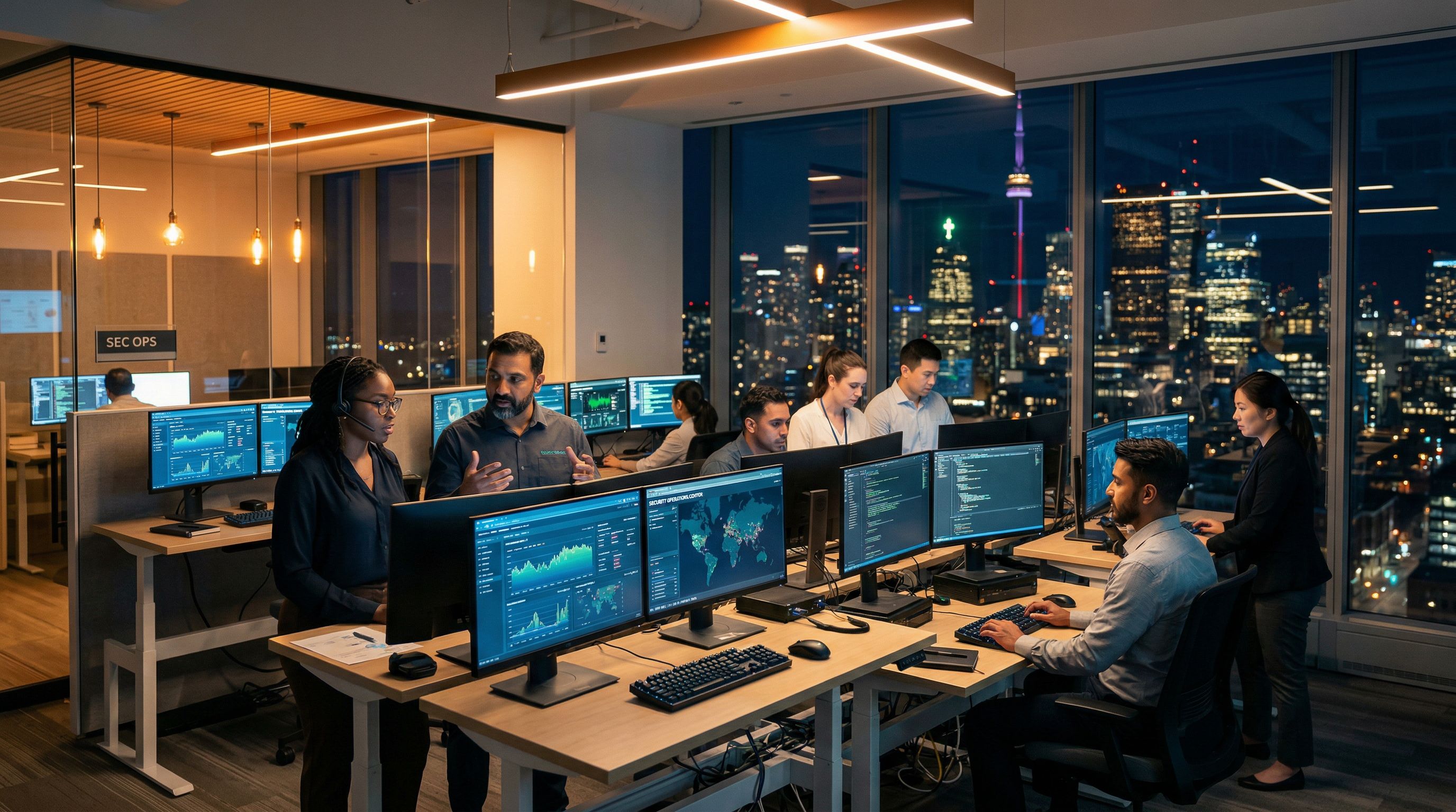 Modern Canadian IT office